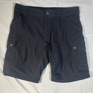 Kuhl Shorts Mens 38x9 Renegade Convertible Stealth Zip-Off - Black - NO PANTS